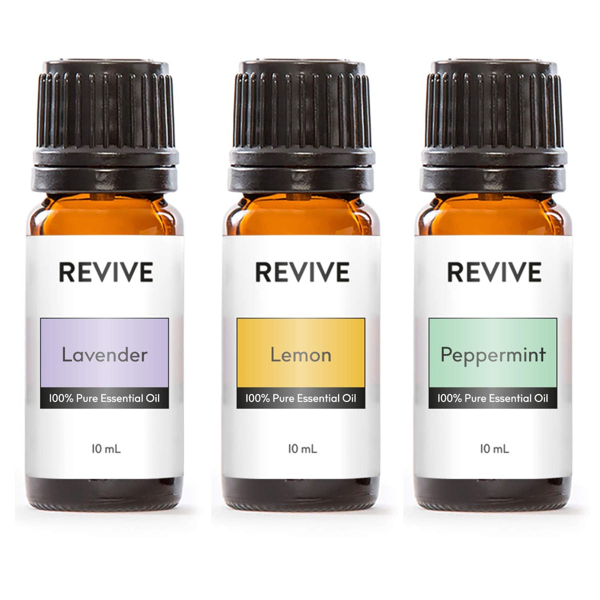 Top 3 Essential Oils Kit by Revive Essential Oils -100% Pure Therapeutic Grade