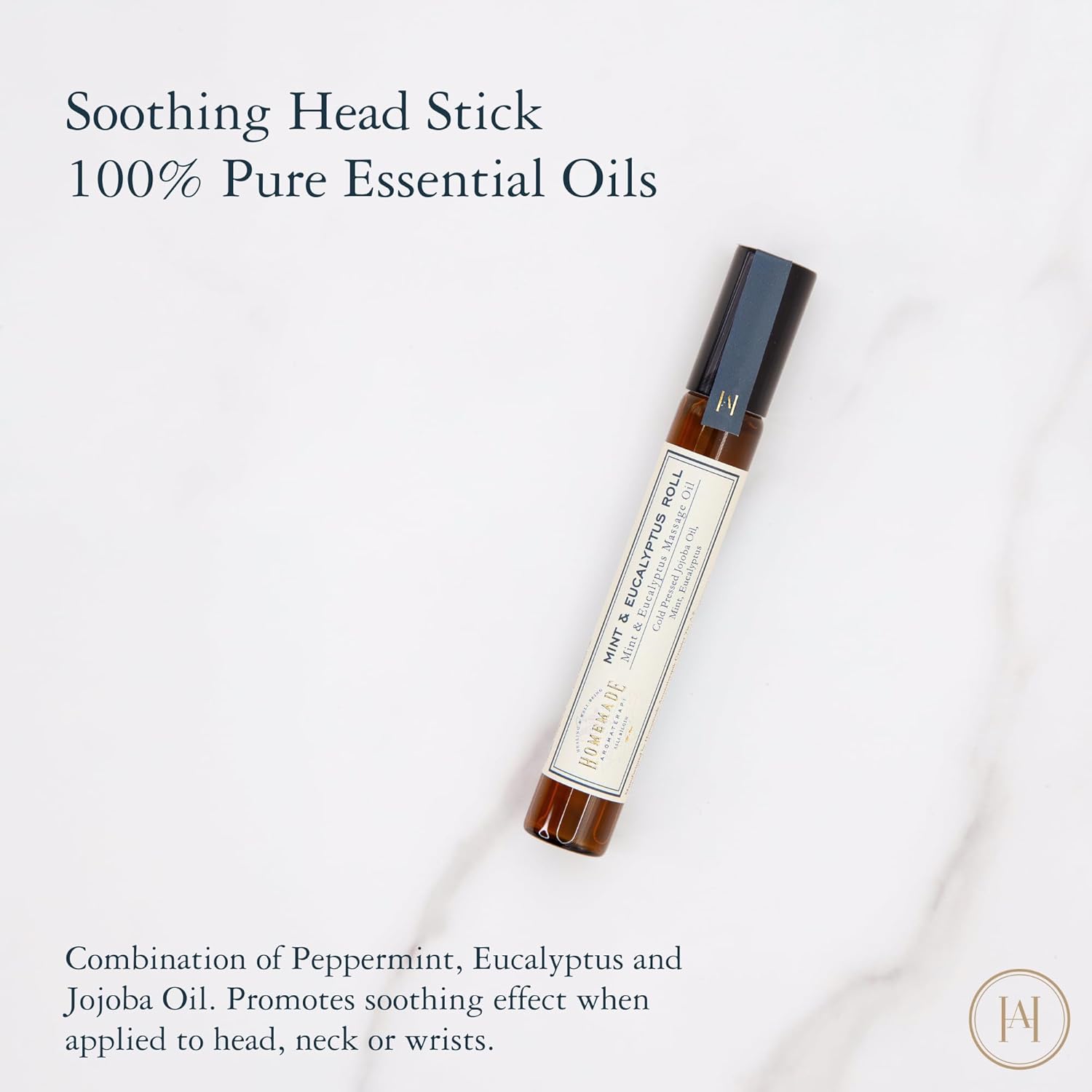 HMA | Mint & Eucalyptus Roll Peppermint and Eucalyptus Essential Oil Blend 0.3 fl oz
