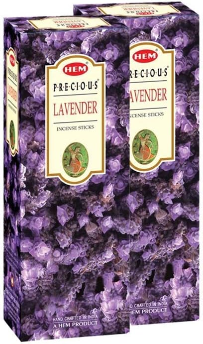 Hem Lavender Incense Sticks – Pack of 2 Boxes (240 Sticks Total) | Calming Floral Aroma for Relaxation, Meditation, Sleep & Home Fragrance | Long-Lasting Aromatherapy Incense