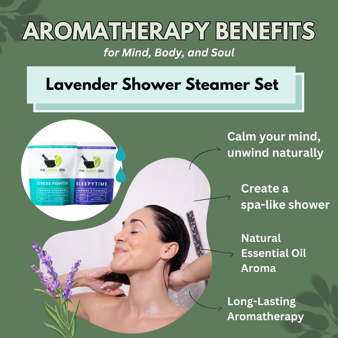 Aromatherapy Shower Steamer Gift Set - USA Made Mothers Day Gift for Mom - Shower Bomb Tablets Made with Soothing Natural Essential Oils - Relaxation Gift for Women and Men