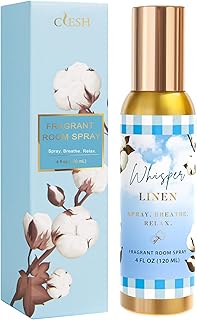 Room Spray, Whisper Linen, 4 fl oz, Air Freshener for Home, Long-Lasting Odor Eliminator for Bathroom and Office