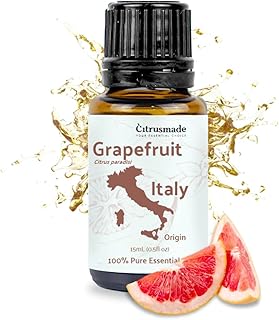 Grapefruit Essential Oil - Direct from Citrusmade in Sicily - Natural Aceite de Pomelo for Skin and Energy - Aromatherapy | 100% Pure Therapeutic Grade (15ml)