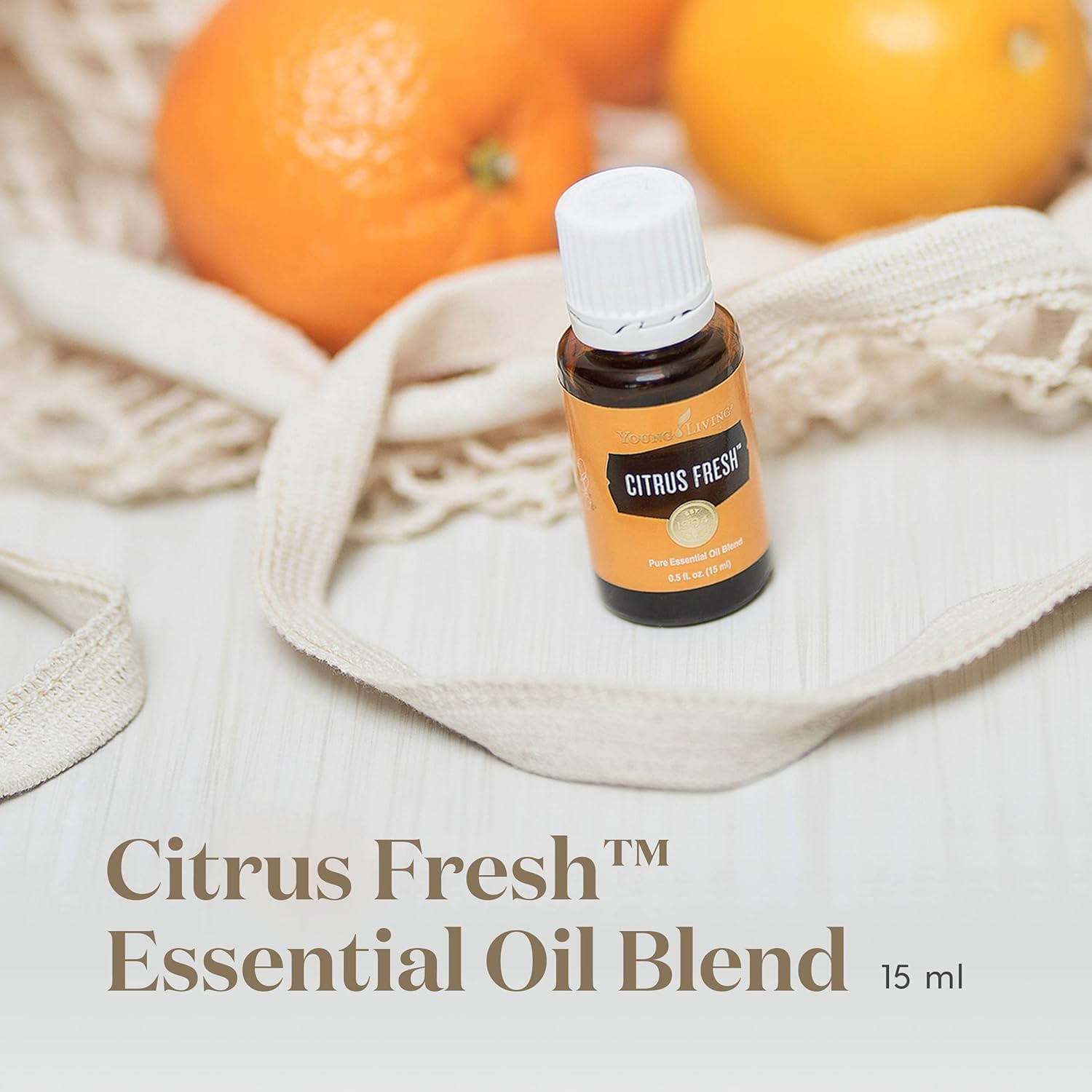 Young Living Citrus Fresh Essential Oil 15ml - Antioxidants, Essential Oils for Body, Orange, Uplifting and Refreshing Aroma When Diffused