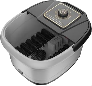 Foot Bath with Circulation Heat, Tub for Stress Relief, with and Massage RollersFoot