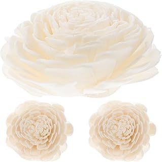 PRETYZOOM Fire-Free Aromatherapy Rattan Sticks 3Pcs Reed Diffuser Replacement with Dried Flower Craft for Home Fragrance and Decoration 7.87 Inch