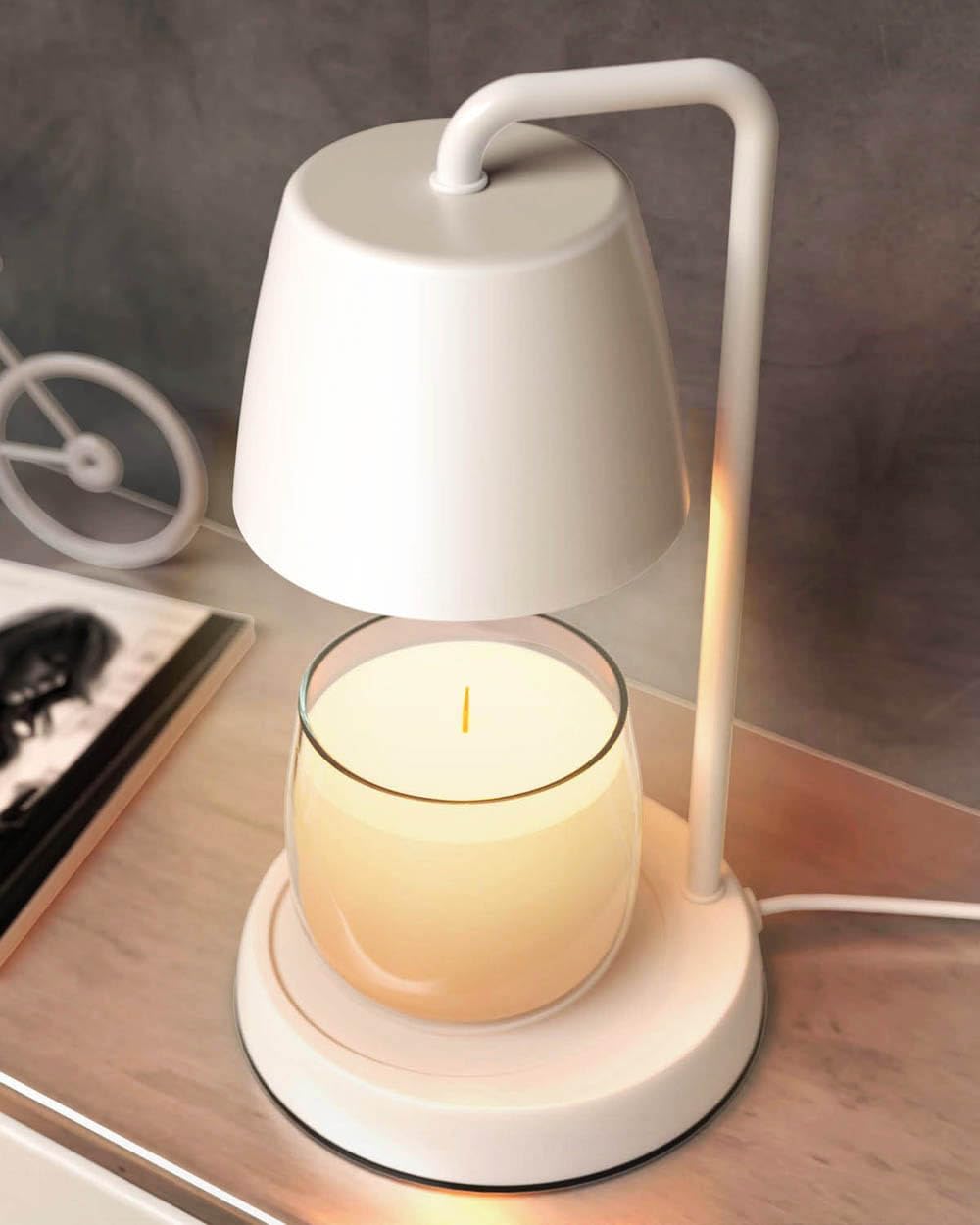 White Candle Warmer Lamp