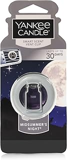 Yankee Candle Smart Scent Vent Clip Car Air Freshener, Odor Neutralizing Car Fragrance, Midsummer's Night (Pack of 1)