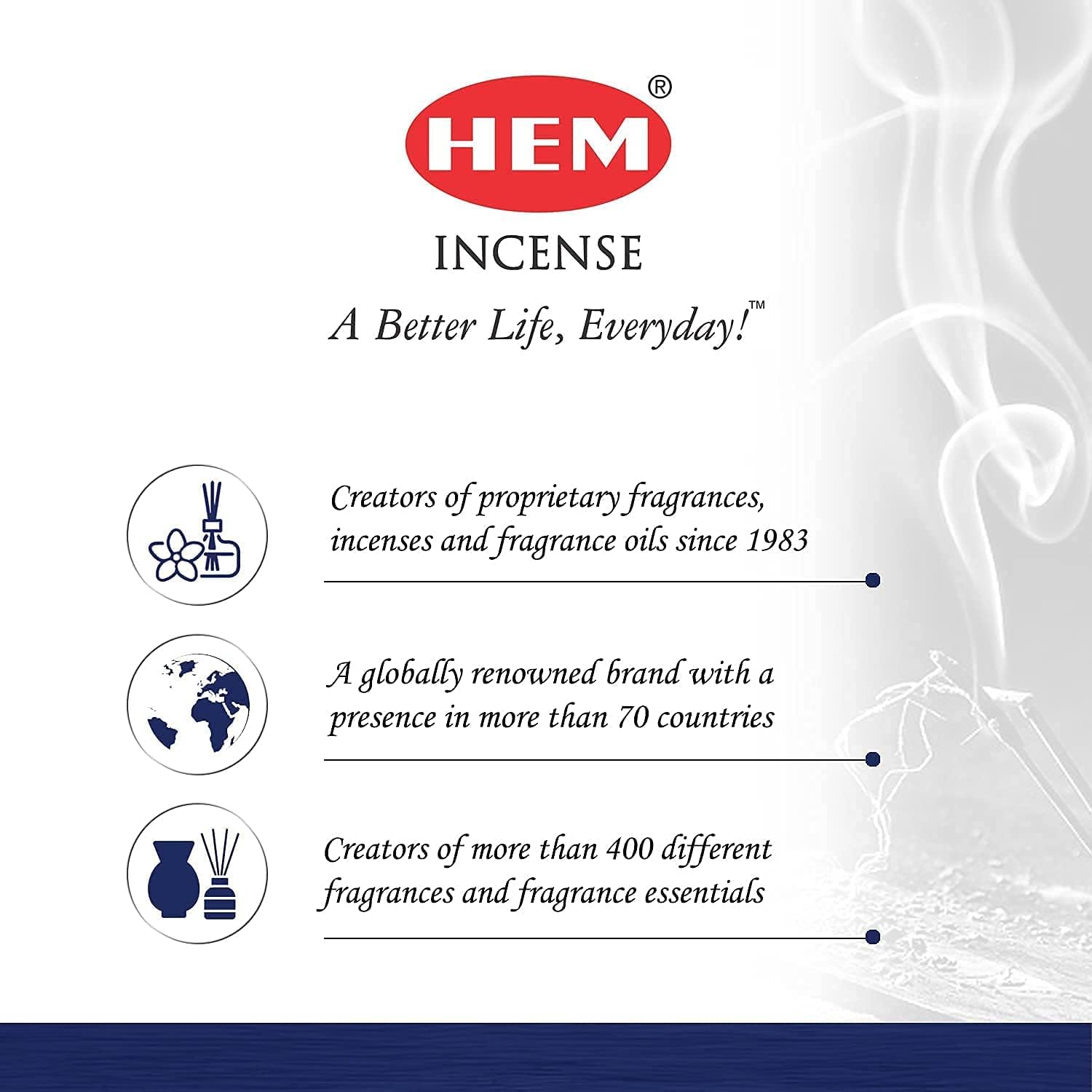 Hem Rosemary Scented Sticks for Cleansing & Meditation Incense Sticks - Pack of 6 (20 Sticks Each) - Promotes Tranquility,Serenity and Elevate Your Senses.