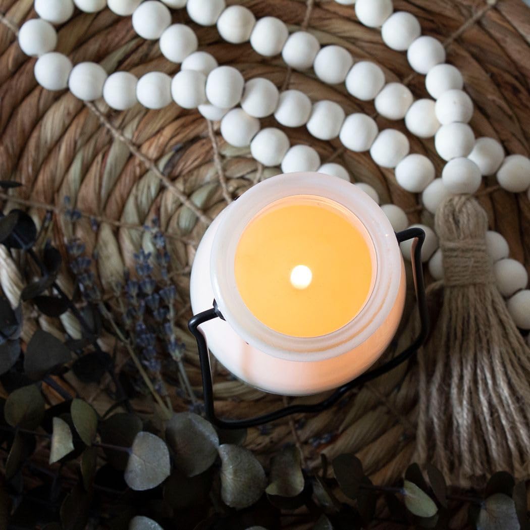 Milkhouse Candle Company White Driftwood & Coconut Soy Candle - Coconut Water | Mandarin Orange | Rosewater Scented - 14 oz Milkbottle with Lid, 90+ Hour Burn Time, Made in the USA
