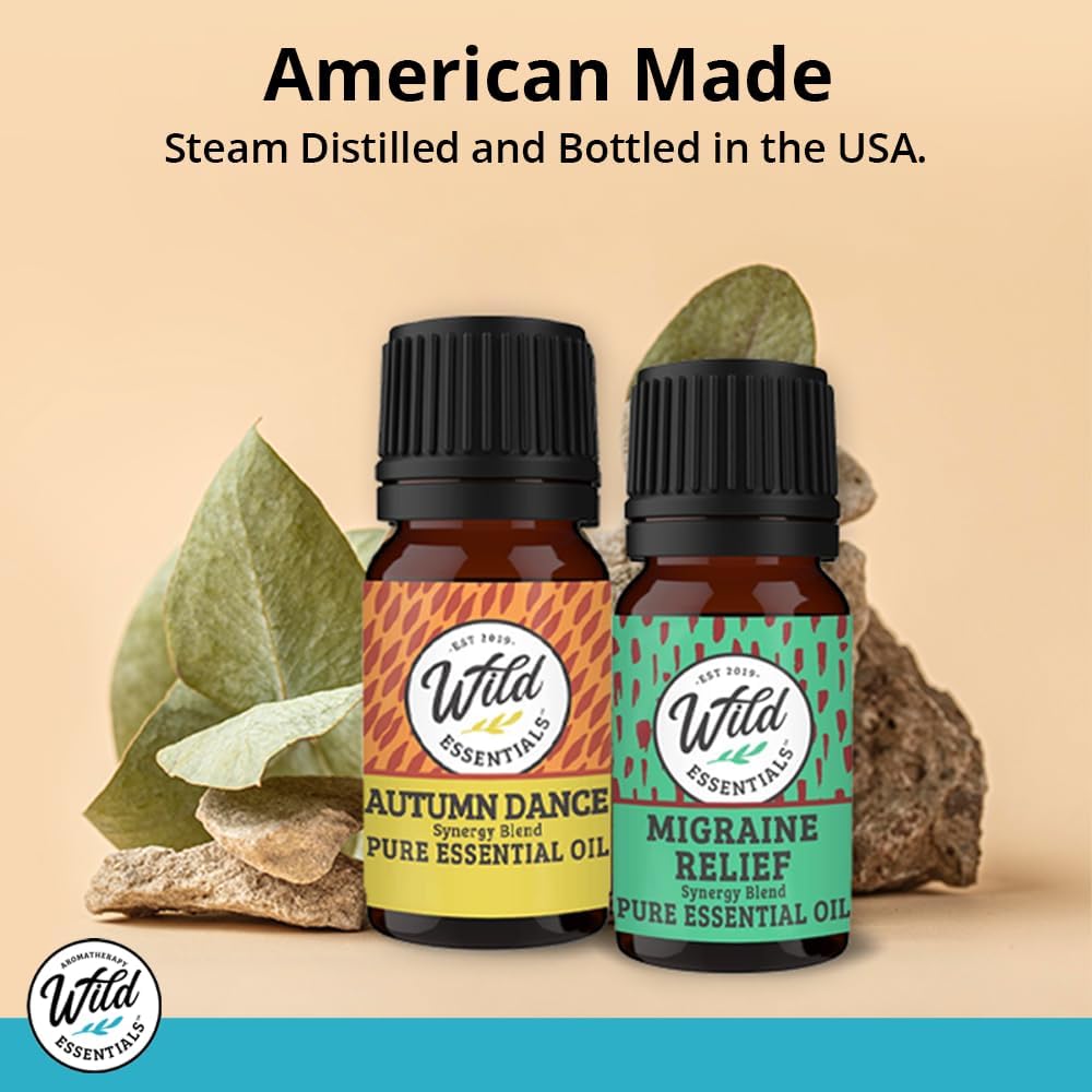 Wild Essentials 100% Pure Therapeutic Grade Zen Essential Oil Blend Combo for Aromatherapy Diffusers - 10ml - Calming, Meditative, Stress, Made in The USA