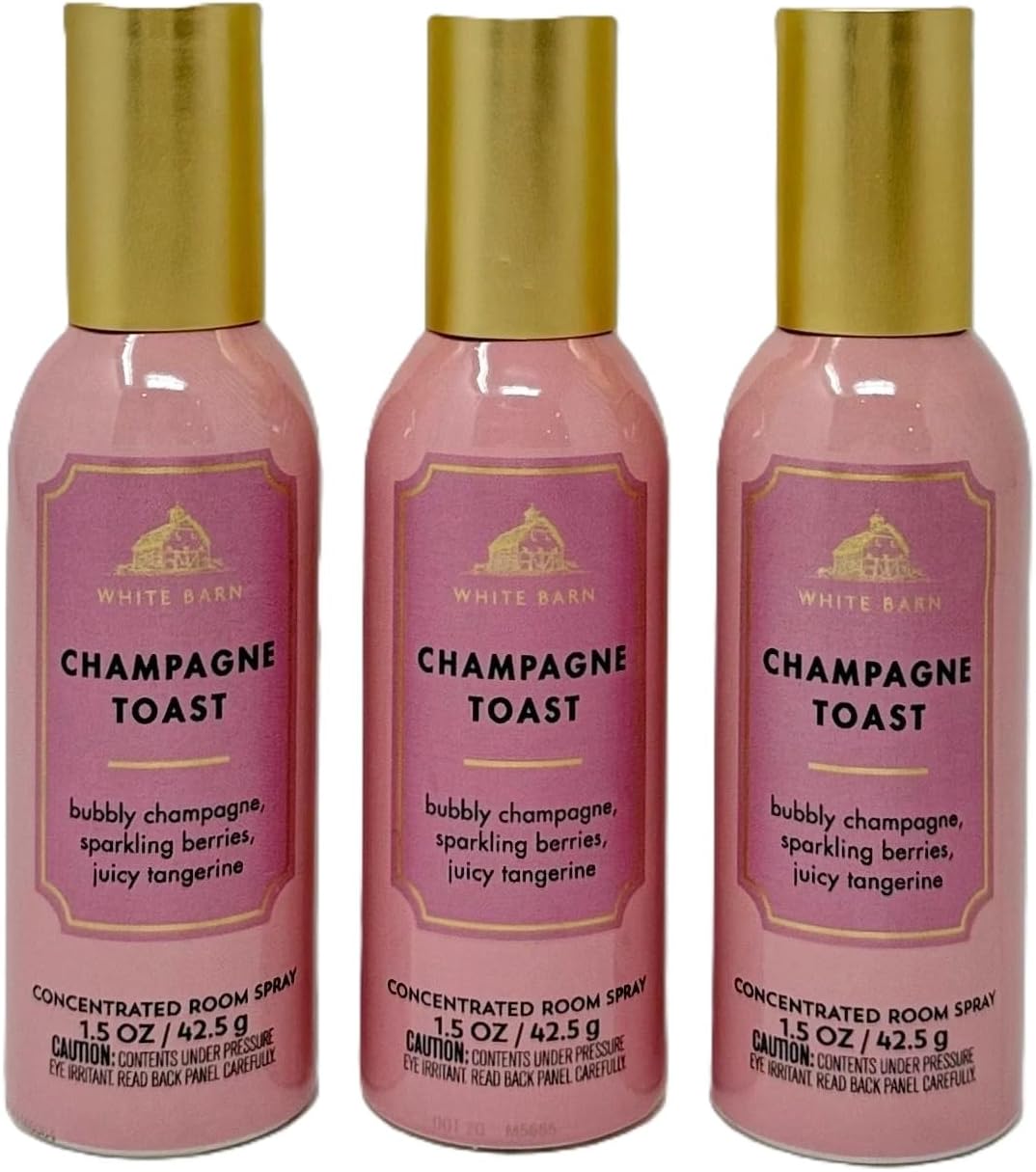 Bath and Body Works Champagne Toast Room Spray - Pack of 3