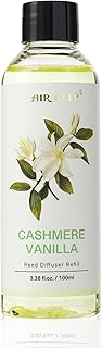 Airkeep Reed Diffuser Oil Refill/Cashmere Vanilla/3.38oz（100ml/1 Pack/Scented Oil Refill for Reed Diffuser Home Fragrance for Bedroom, Bathroom Office Home Decor