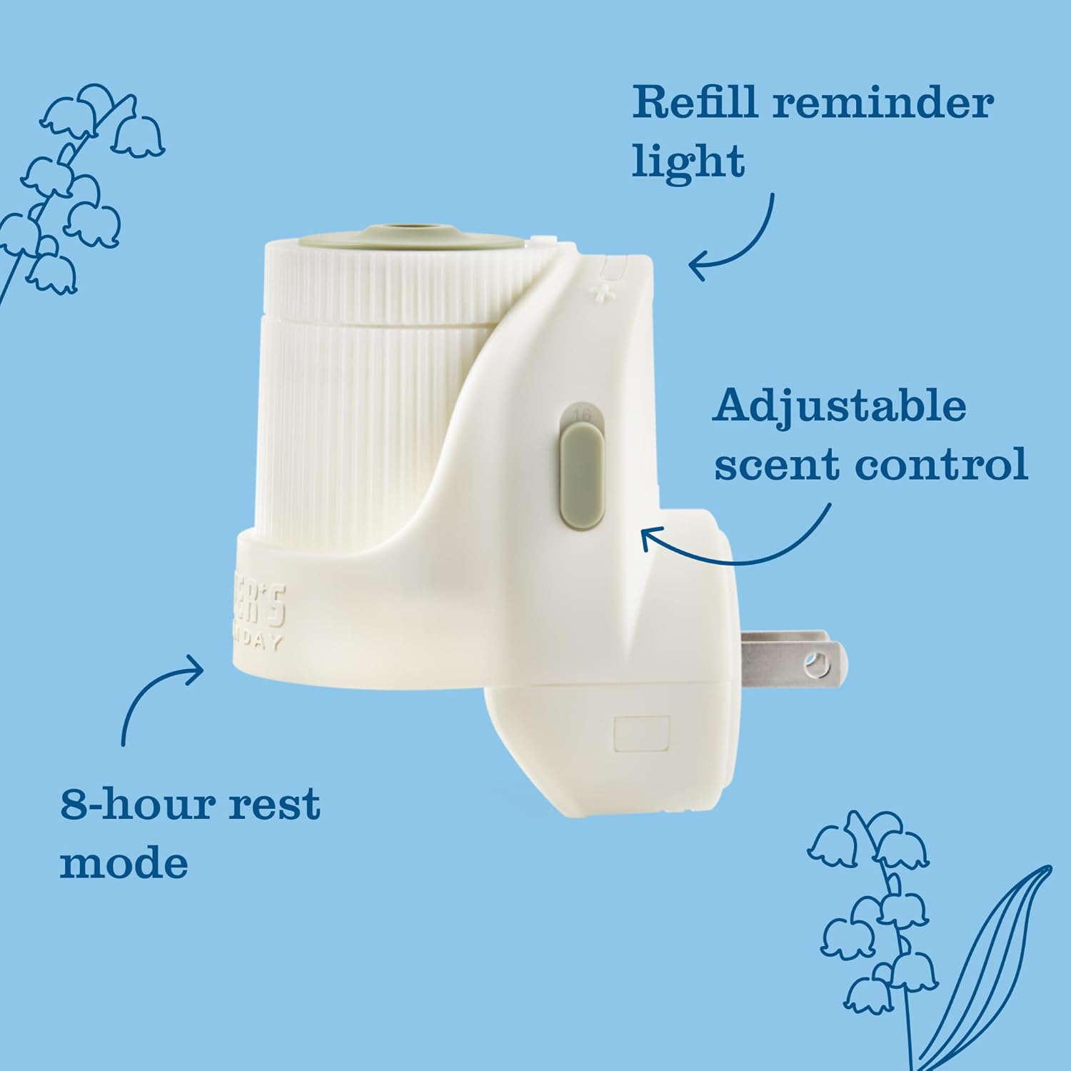 MRS. MEYER'S CLEAN DAY Scented Oil Refills, Rain Water, contains 4 .67 fl oz refills