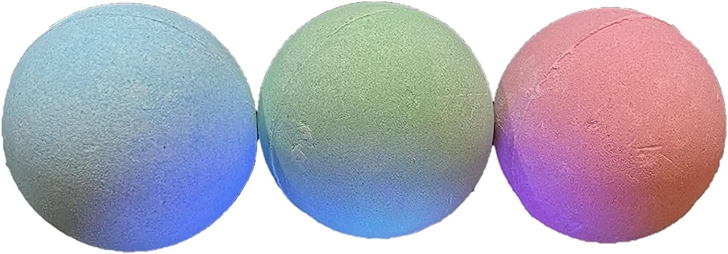 Light Up Glow Bath Bombs with Surprise Inside – Large 3-Pack Gift Set with Essential Oils & Relaxing, Skin-Moisturizing Spa Gifts for Women