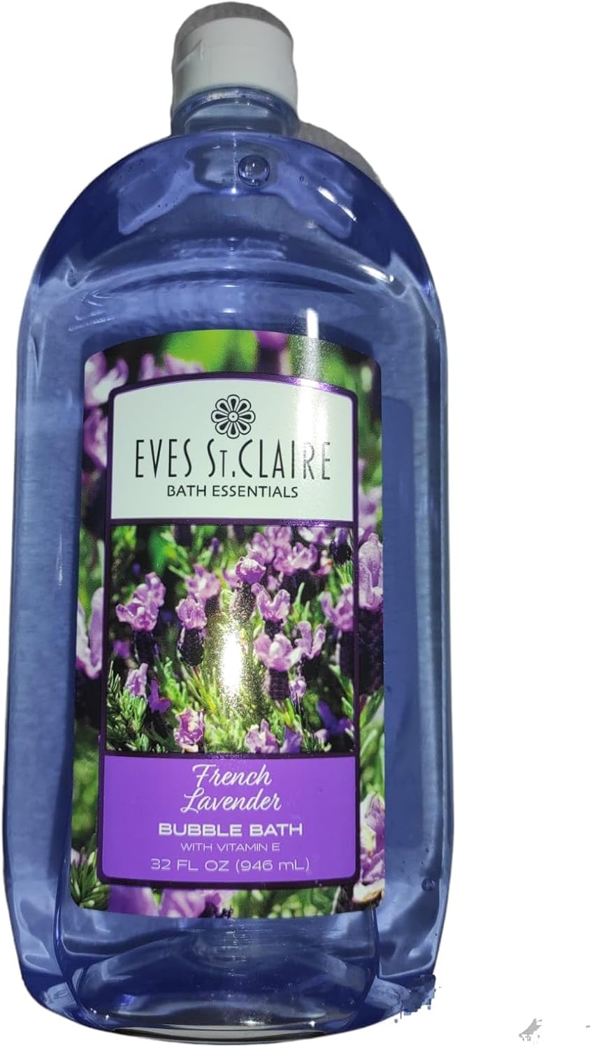 Generic Lavender Bubble Bath with Vitamin E, 32 fl oz Eves St. Claire, Blue