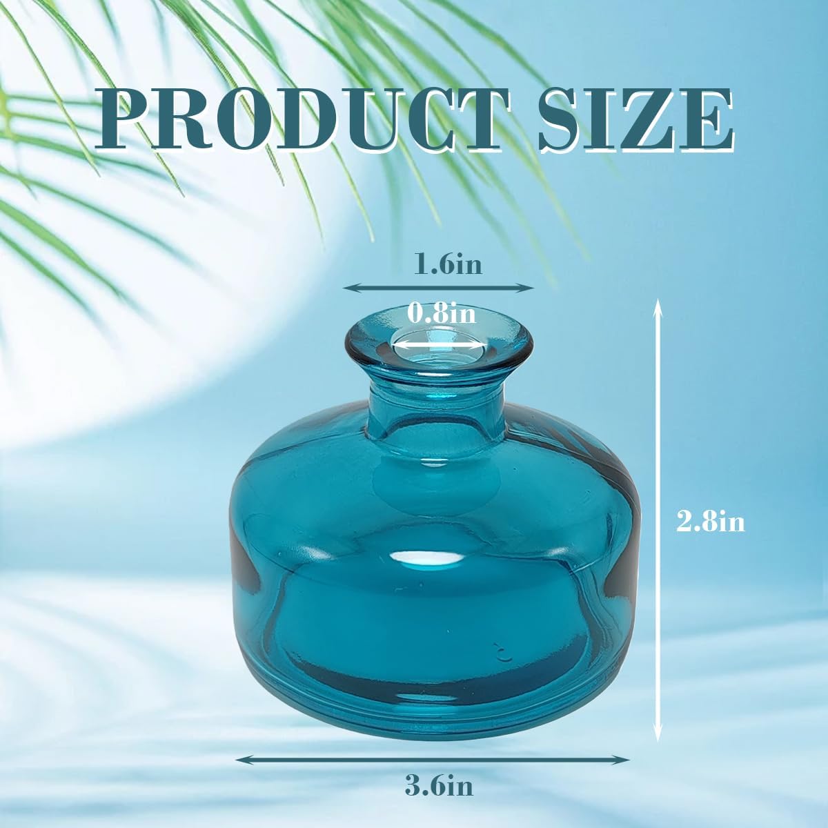 ericotry 1Pcs 200ml/6.7oz Empty Refillable Glass Diffuser Bottles Aromatherapy Jar Container Fragrance Accessories Use for DIY Replacement Reed Diffuser Sticks Sets Essential Oils Crafts Decor