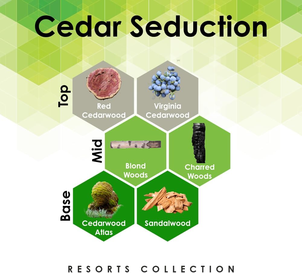 Cedar Seduction 27 oz Refill for Oil Diffuser with Red Cedarwood, Blond Woods, Sandalwood & More Notes