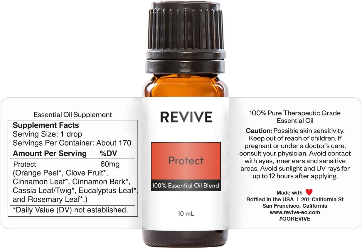 Protect Essential Oil Blend by Revive Essential Oils - 100% Pure Therapeutic Grade, for Diffuser, Humidifier, Massage, Aromatherapy, Skin & Hair Care