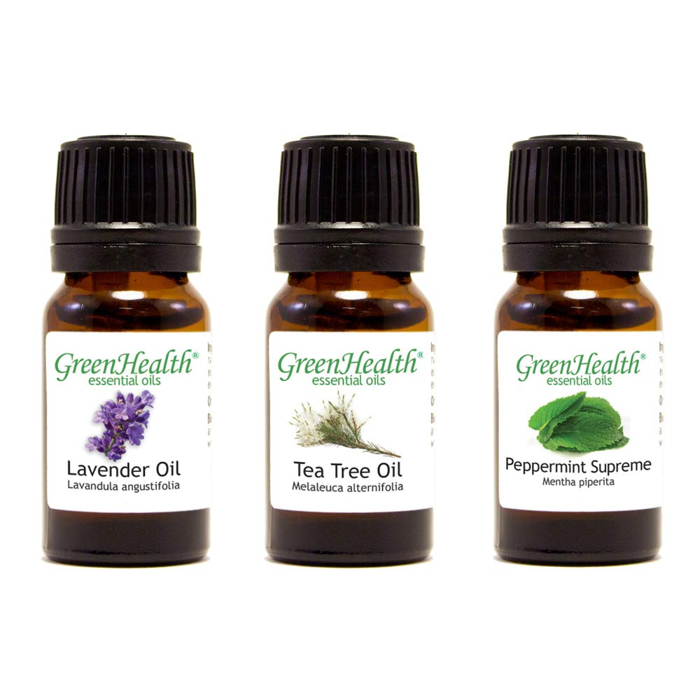 GreenHealth Top 3 100% Pure Essential Oil Basic Set 10ml (Lavender