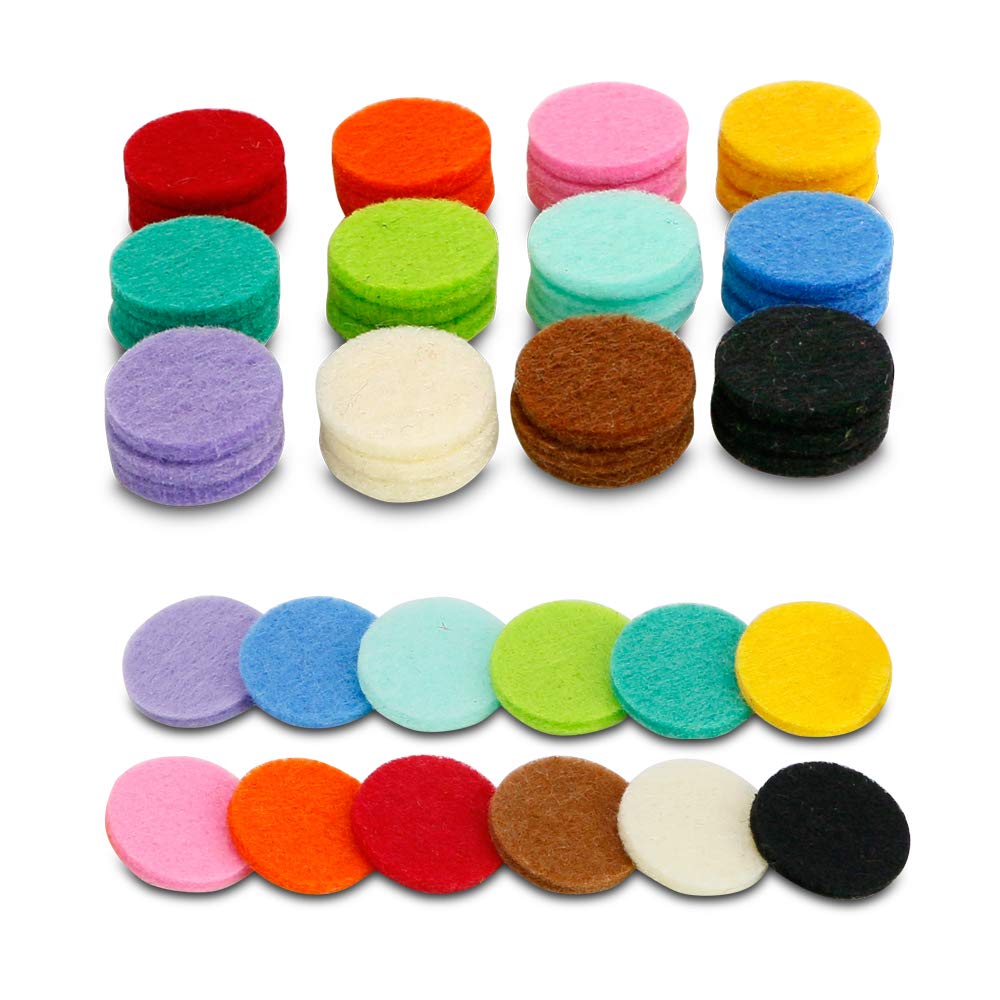 Maromalife 48PCS 22mm Replacement Refill Pads for 30mm Essential Oil Diffuser Necklace