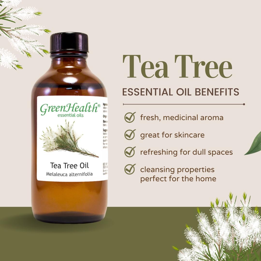 100% Pure Essential Oil- 10ml Tea Tree Oil - by Greenals