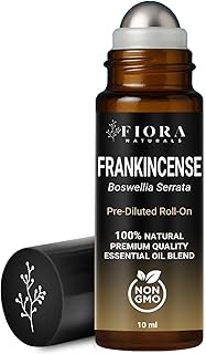 Frankincense Roll On – Pre-Diluted Frankincense Oil Essential Oil for Joints, Muscles & Skin Care, Aromatherapy Roller, Frankincense Roller Ball, Fast Absorbing Formula by Fiora Naturals
