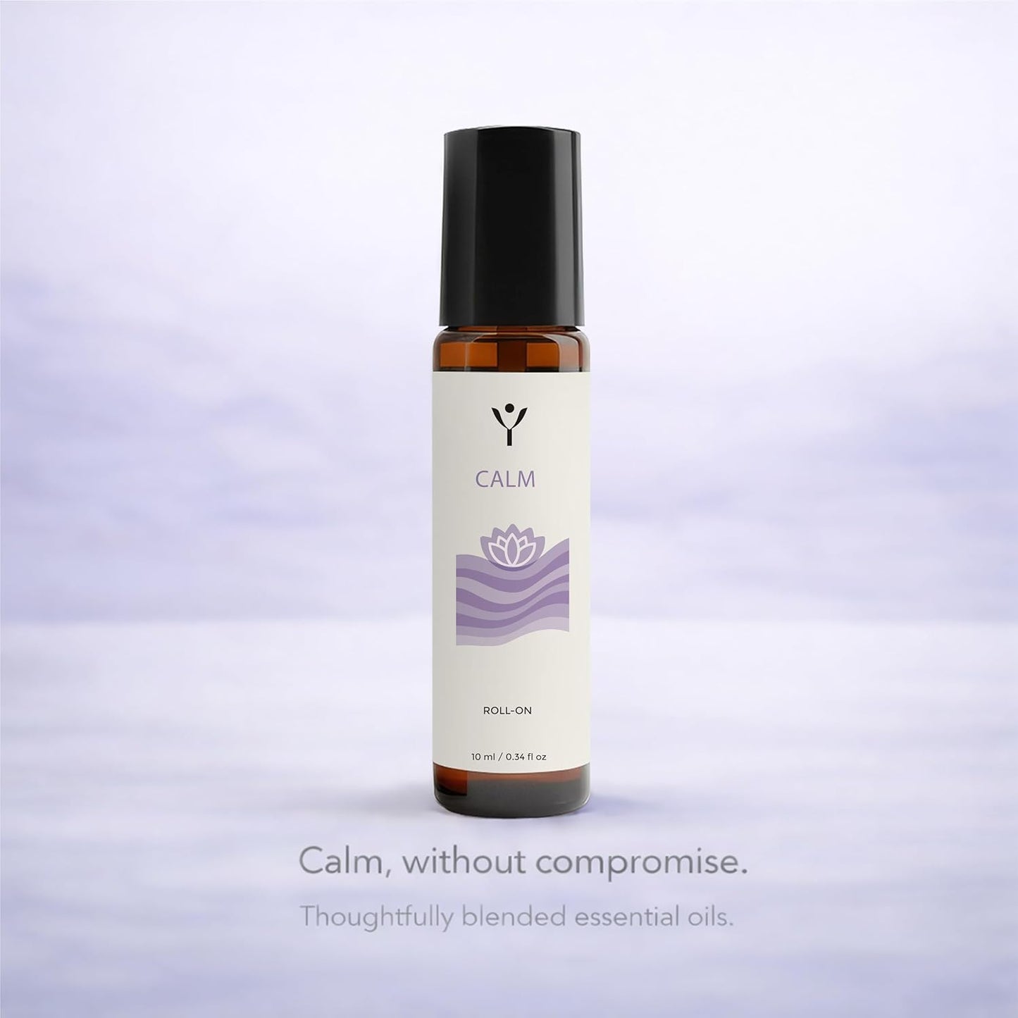 Calm Essential Oil Roll On – Stress Relief Aromatherapy Roller with Lavender, Bergamot & Ylang Ylang – Relax & Unwind Essential Oil Blend – 10 ml