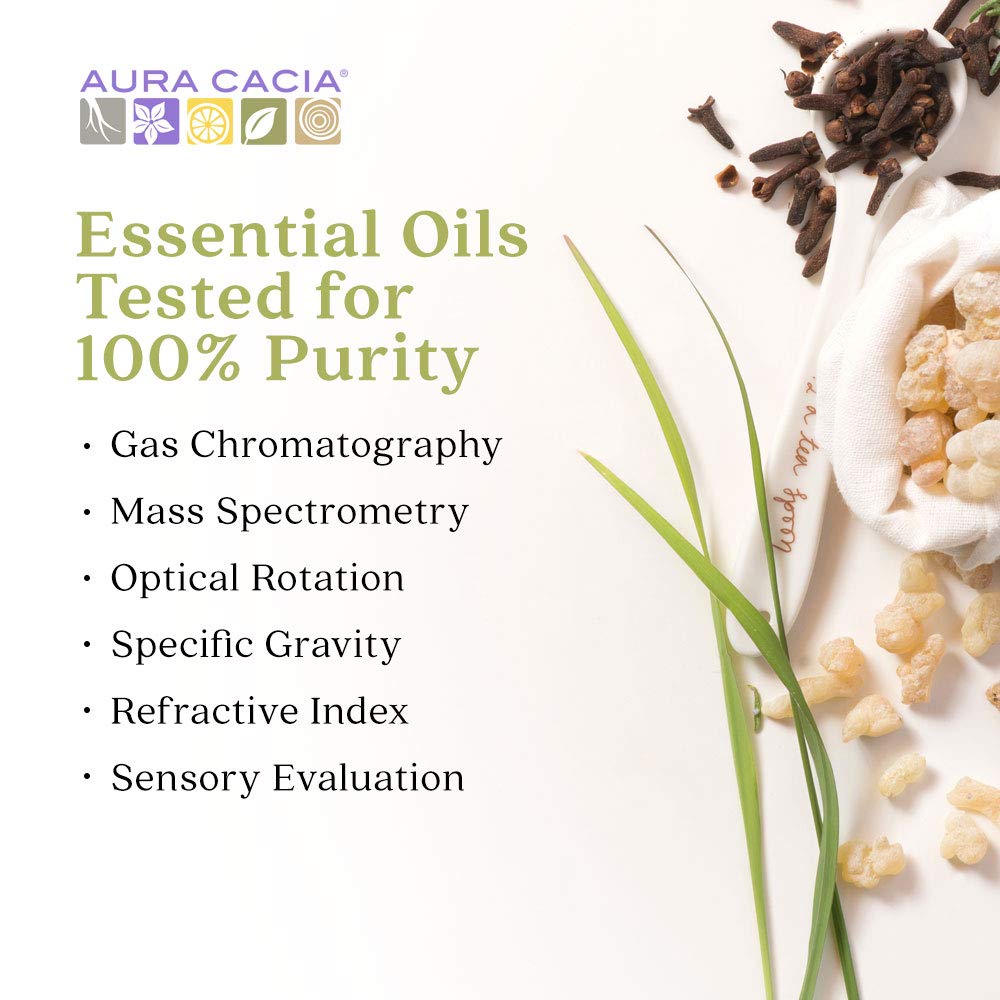 Aura Cacia 100% Pure Lavender Essential Oil | GC/MS Tested for Purity | 60 ml (2 fl. oz.) | Lavandula angustifolia