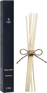 Diffuser Replacement Sticks - Aroma Reed Fragrance Sticks Refill for Home and Bathroom - Rattan Essential Oil Sticks for Scented Diffuser - 6 inch Diffuser Sticks (6pcs)