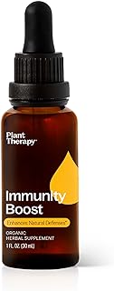 Plant Therapy Organic Immunity Boost Tincture 30 mL (1 oz) with Ehcinacea, Elderberry & Lemon Balm Extract, Supports a Healthy Immune System, Natural Defense Against Seasonal Threats