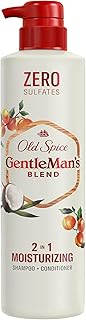 Old Spice Gentleman’s Blend with Apricot Kernel & Coconut Oil, 2-in-1 Moisturizing Shampoo and Conditioner, 14.8 fl oz