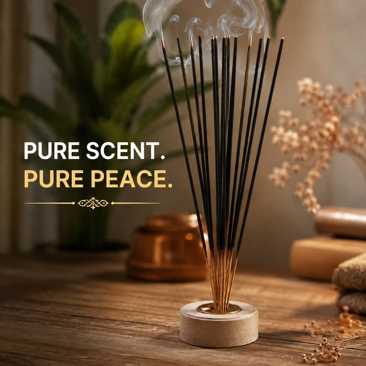 Yajna-Sandalwood-Incense-Sticks 100%-Natural-Handmade-Hand-Dipped-Incense-Sticks Organic-Chemicals-Free For-Purification-Relaxation-Positivity-Yoga-Meditation The-Best-Woods-Scent (500 Sticks (750GM))