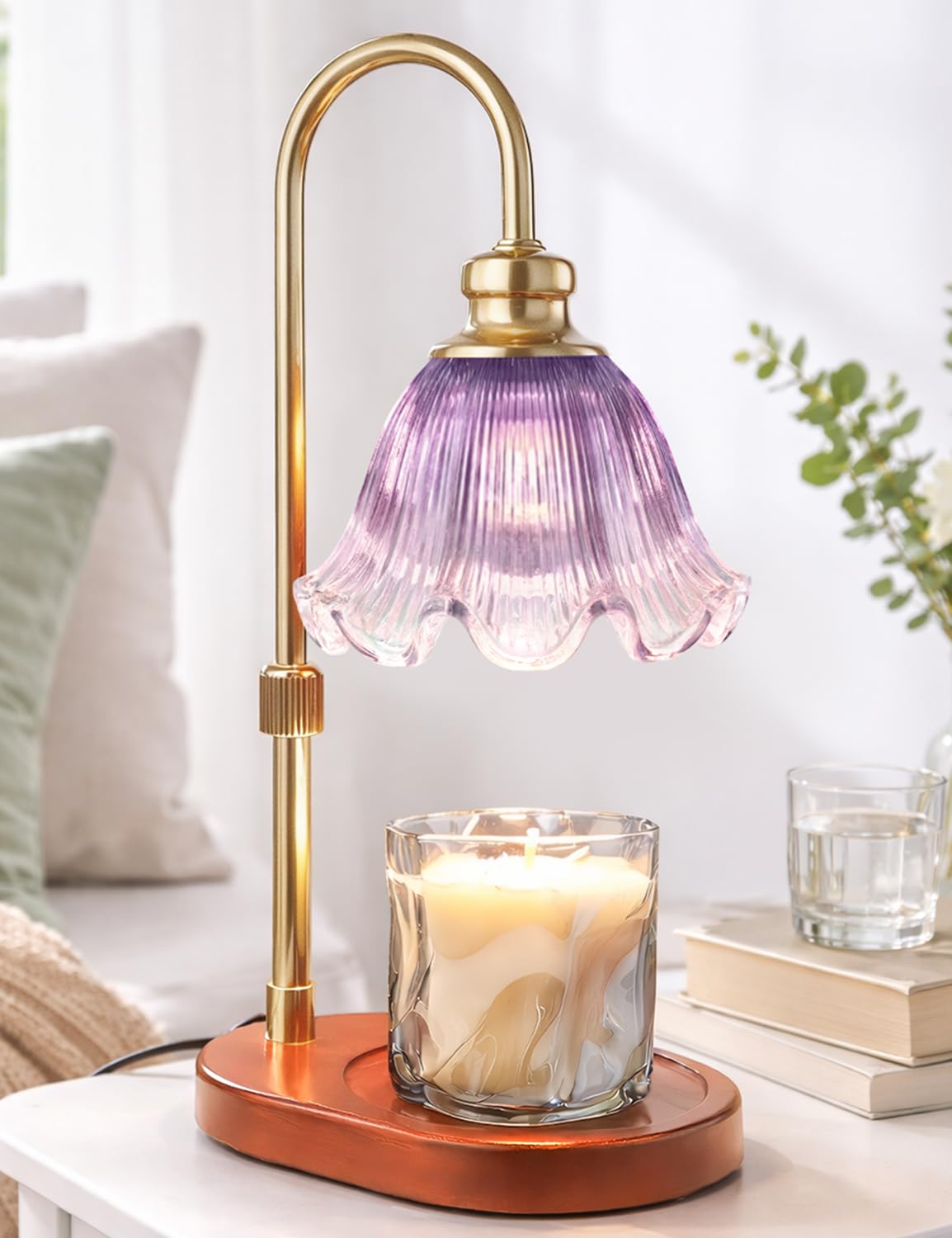Candle Warmer Lamp with Timer, Christmas Decorations Indoor, Birthday Gifts for Women Mom, Warming Gifts for Office, Dorm