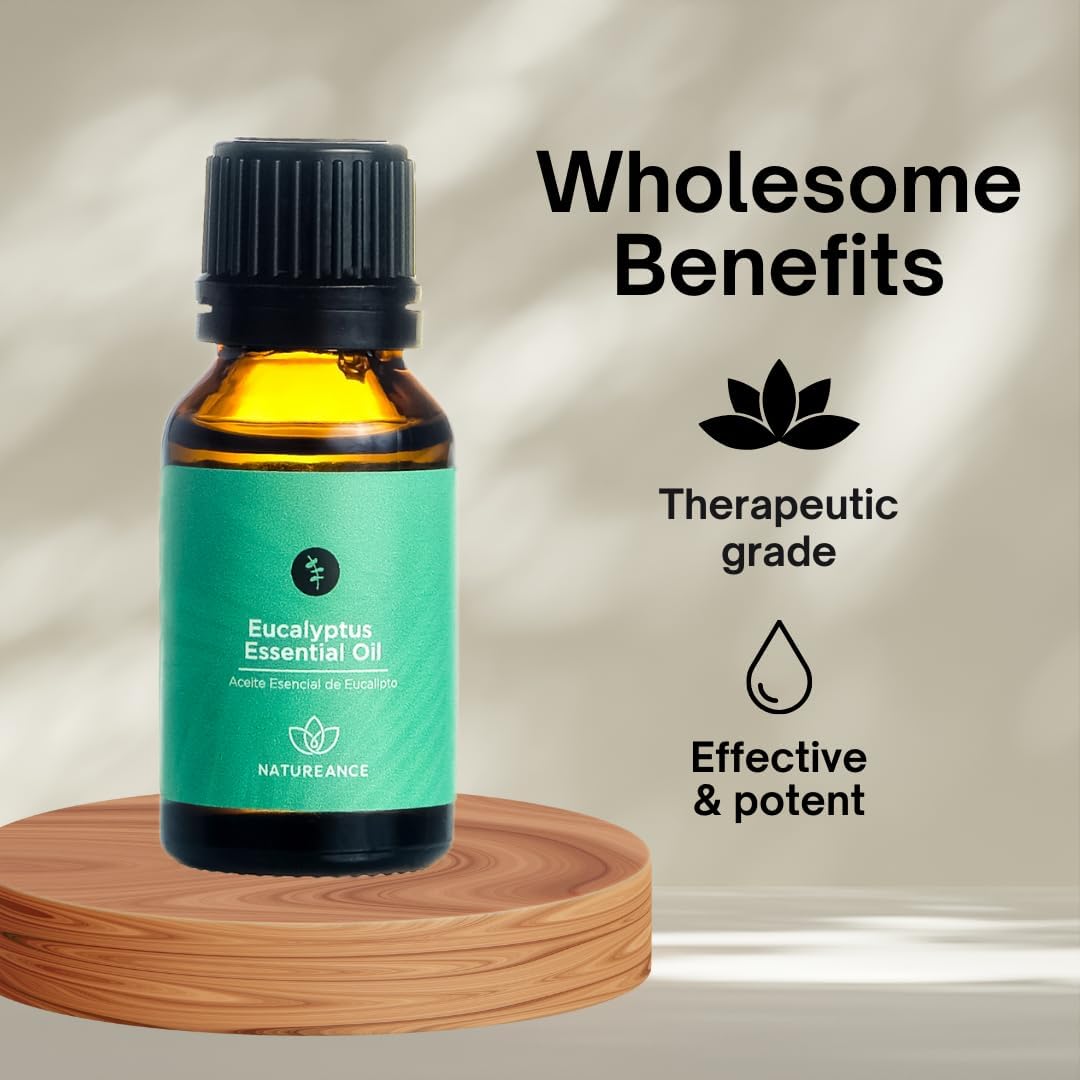 Eucalyptus Essential Oil (15 mL) - 100% Pure and Natural, Therapeutic Grade Essential Oil.