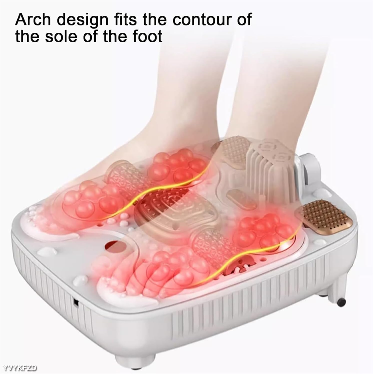 Foot Spa Bath Massager with Heat， Foot Soak Tub with Lid Heat Bubbles Temperature Control for Tired Feet Relieve Muscle Pain