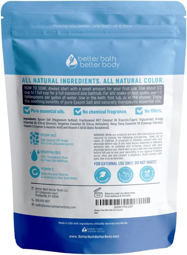 Sleepy Time 32 Ounces Epsom Salt with Essential Oils