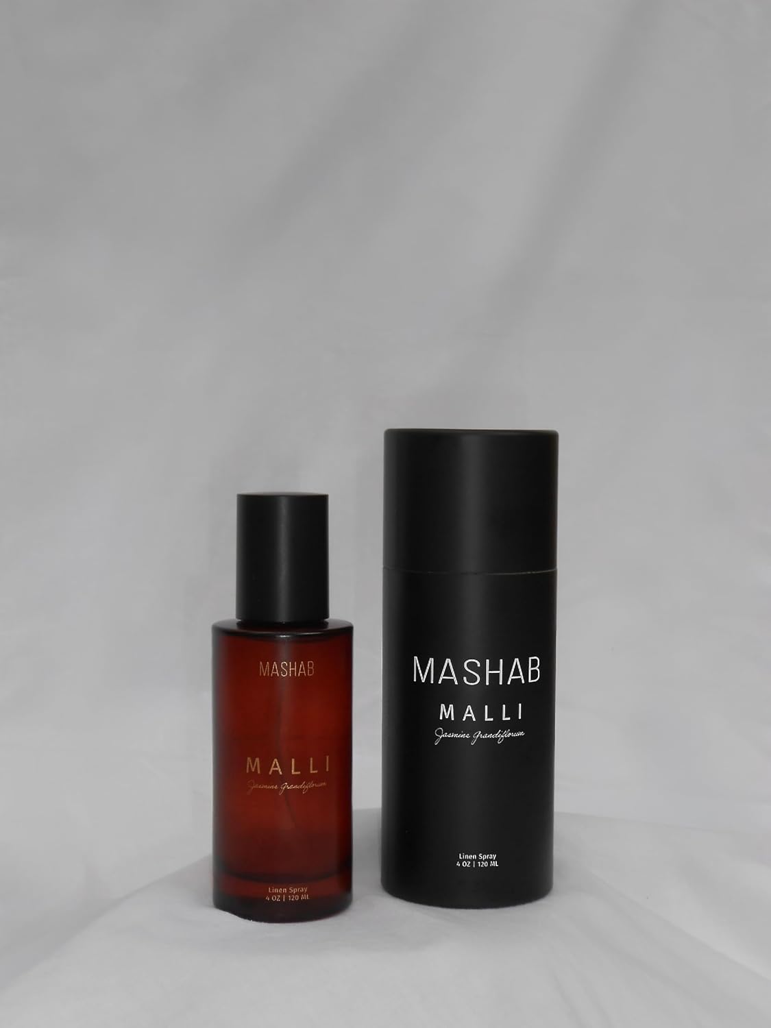 MALLI by MASHAB – All-Natural Jasmine Grandiflorum Linen & Room Spray | Alcohol-Free Luxury Aromatic Mist | Premium Glass Bottle (120 mL) gift idea for Birthday Anniversary Valentines Day Mothers Day