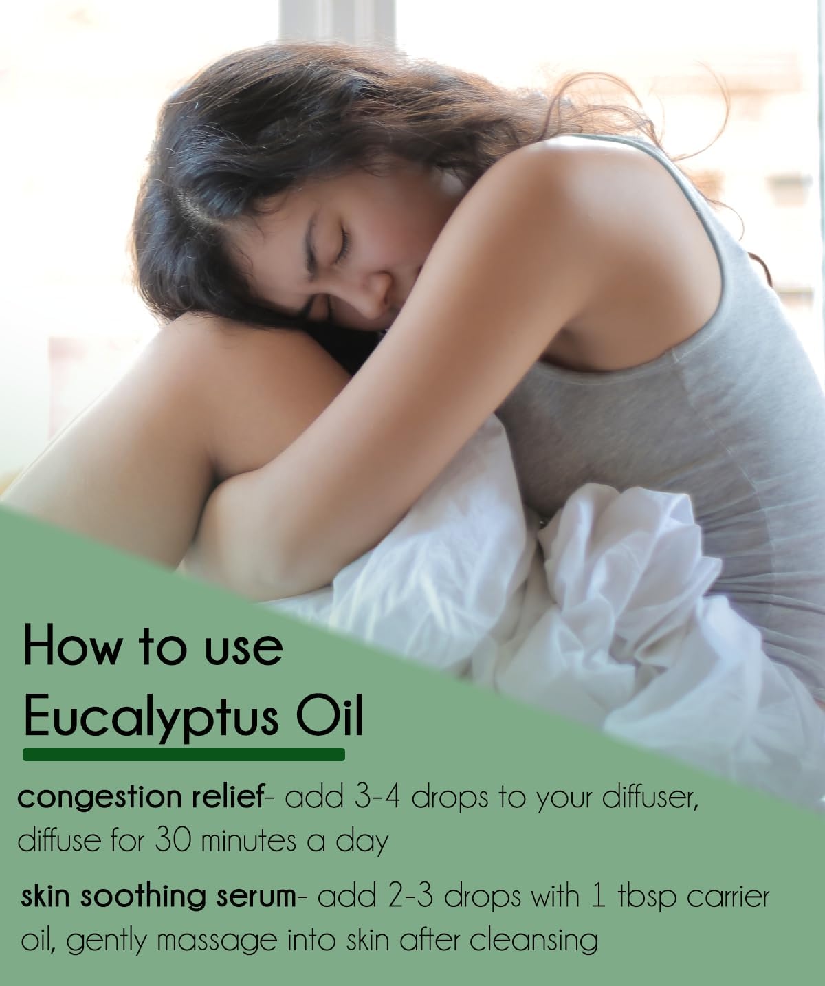 Eucalyptus Essential Oil (80/85) - 100% Pure Essential Oil - 8fl oz - Aluminum Bottle - Greenhealth