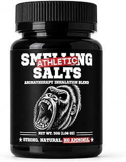 Athletic Salts - Strong Scent - Sports, Powerlifting, Weightlifting, Hockey & Gym, Strong Aromatic Inhalation Blend, 30g