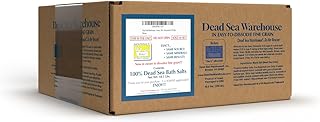 Dead Sea Warehouse – 100% Dead Sea Mineral Bath Salts – Great for Soothing Muscles Aches, Relaxation, Alleviate Skin Issues - Unscented - 18.5lbs (1 Box)