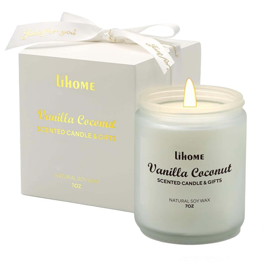 Candles Gifts for Women - Natural Soy Wax Candle for Home Scented Perfect for Christmas