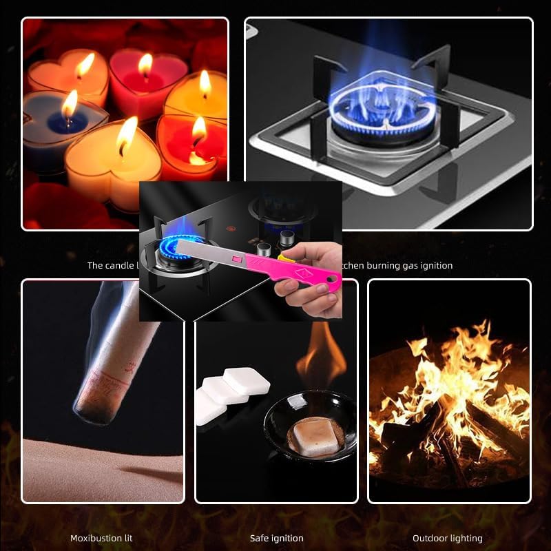 3 Pack Disposable Lighters to Utility Lighter Extension Stick Long Wand Handle Adapter Grill Lighters Converter for Fireplace BBQ Camping Candle Kitchen Stove Campfire Barbecue