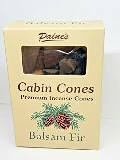 Balsam Fir #25 Incense Log Cabin Cones Paine's Maine USA Christmas Tree Campfire