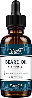 Detroit Grooming Co. Beard Oil (2oz) - Mint & Smooth Vanilla - Premium Nourishing Formula with Sweet Almond Oil & Vitamin E - Men's Beard Softener & Moisturizer - Double Size