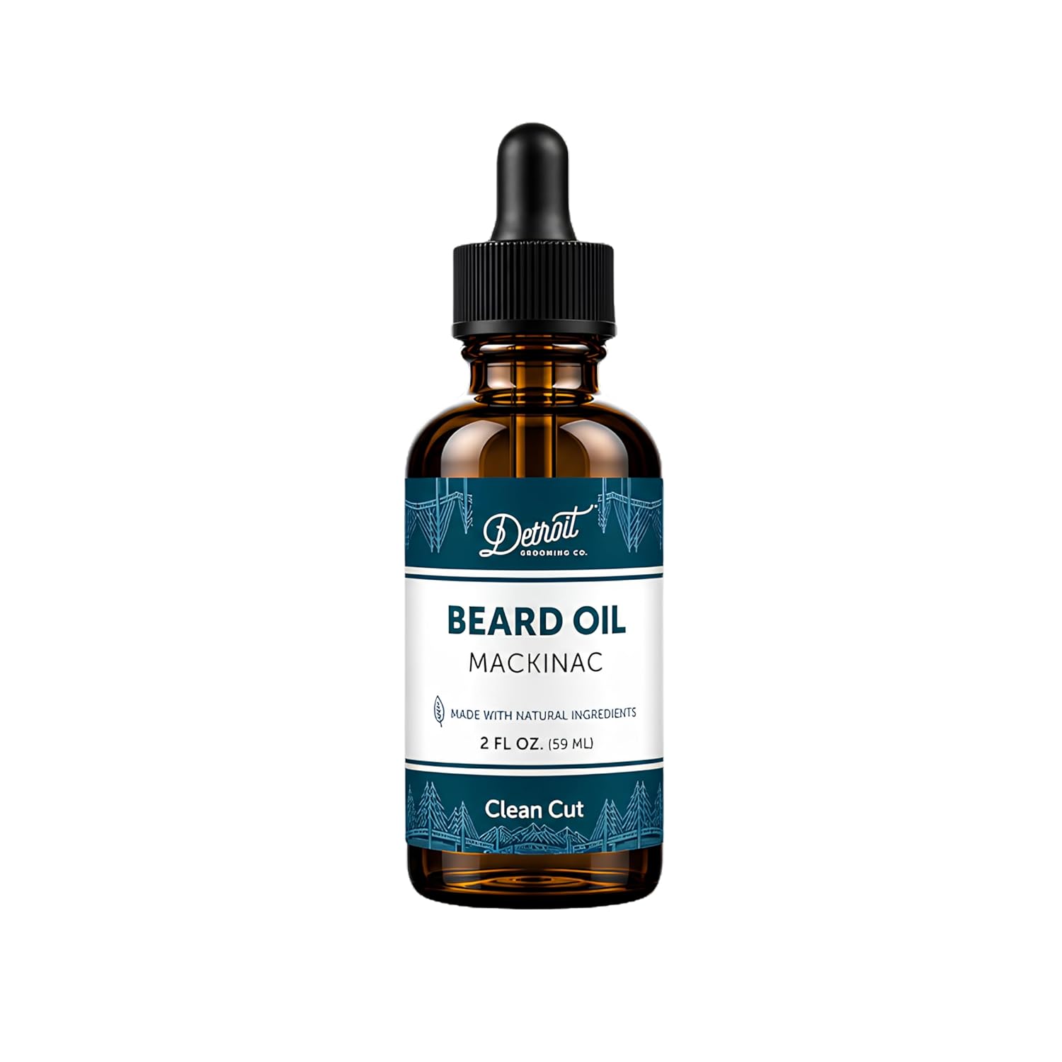 Detroit Grooming Co. Beard Oil (2oz) - Mint & Smooth Vanilla - Premium Nourishing Formula with Sweet Almond Oil & Vitamin E - Men's Beard Softener & Moisturizer - Double Size