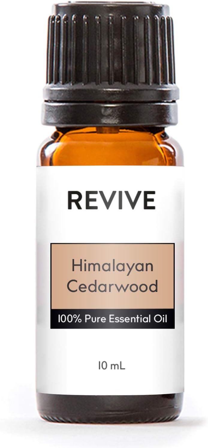 Himalayan Cedarwood Essential Oil by Revive Essential Oils - 100% Pure Therapeutic Grade, for Diffuser, Humidifier, Massage, Aromatherapy, Skin & Hair Care
