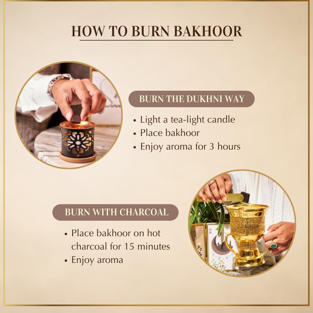 Oud Bakhoor Variety Box & Premiere Attar Oil Set by Dukhni | Authentic Arabic Incense & Fragrance Oils | 30 pcs bakhoor & 6 attar bottles | Luxurious Long-lasting Assorted Scents | Great Ramadan Gifts