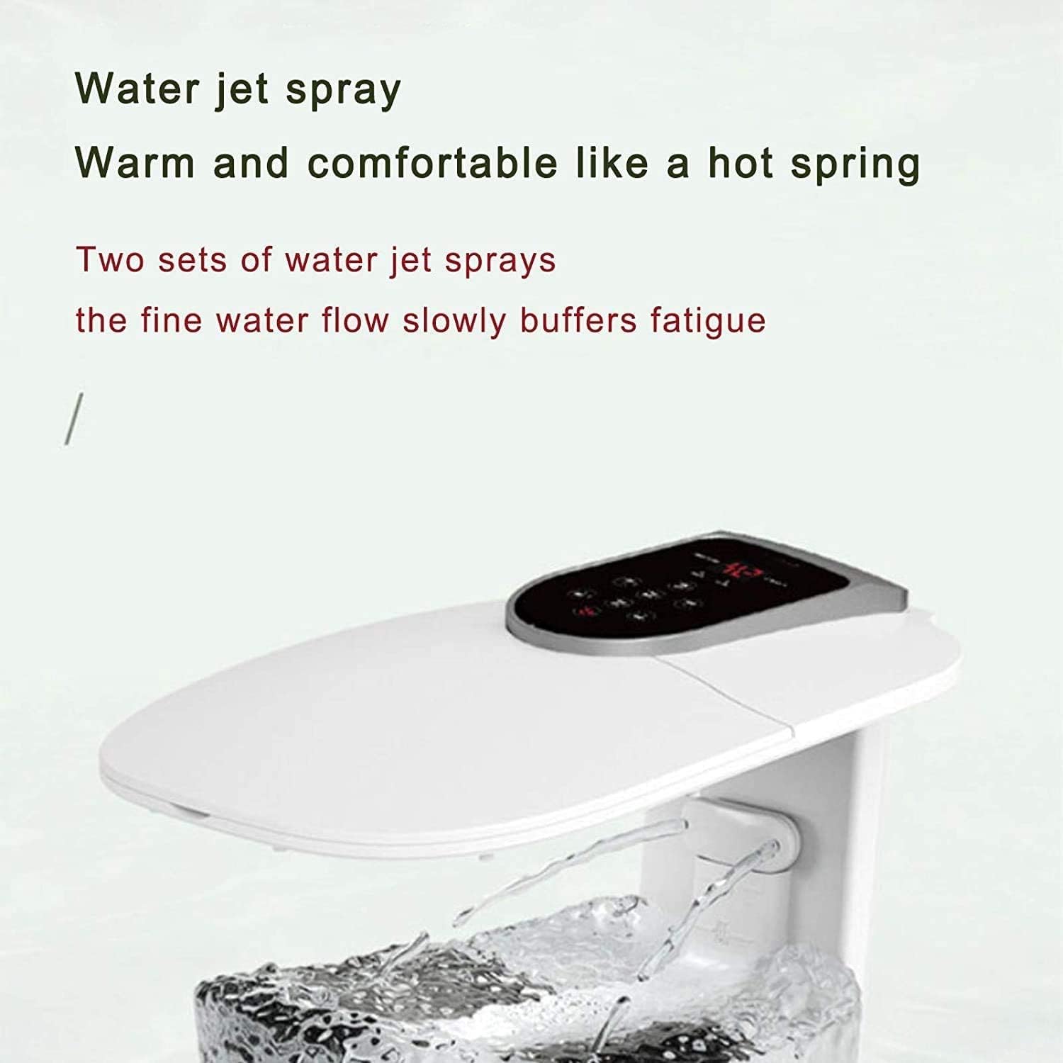Foot Spa Bath Massager with Heat Bubbles Vibration 3 in 1 Function 6 Masssage Rollers Digital Temperature Control Pedicure Tub Bath for Feet Home Use
