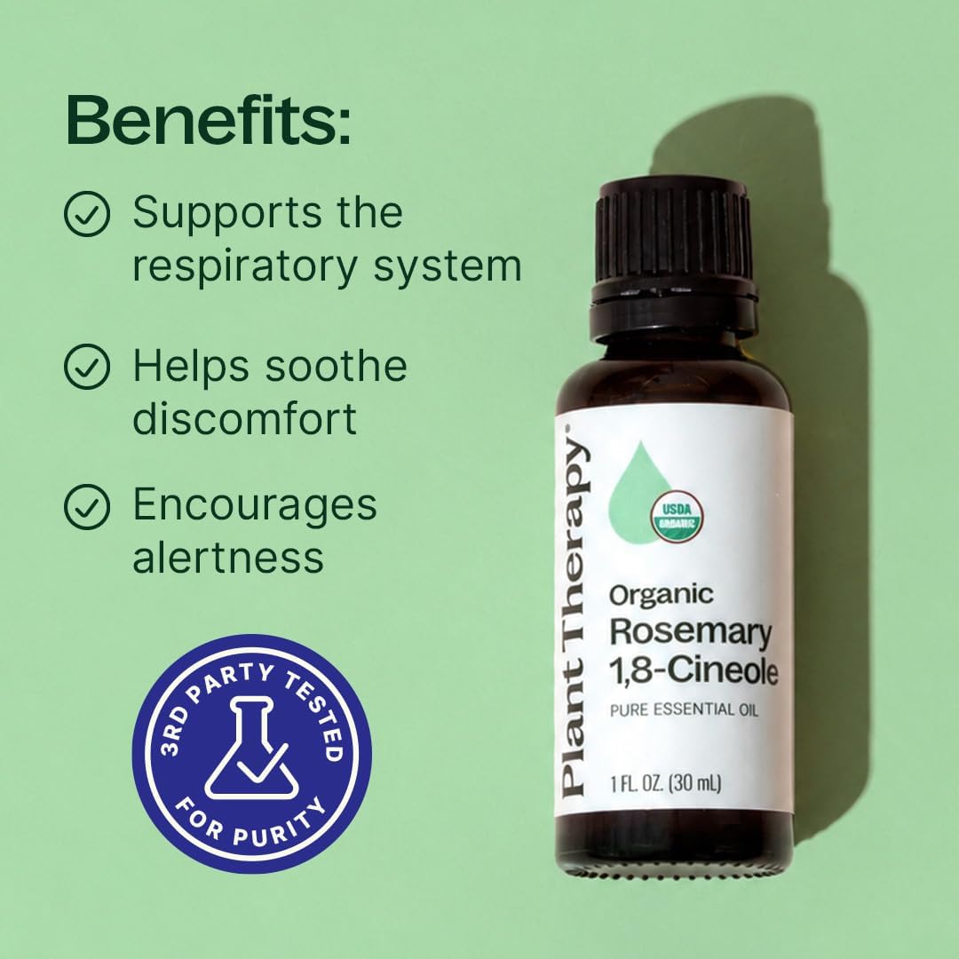 Plant Therapy Organic Rosemary Essential Oil 30 mL