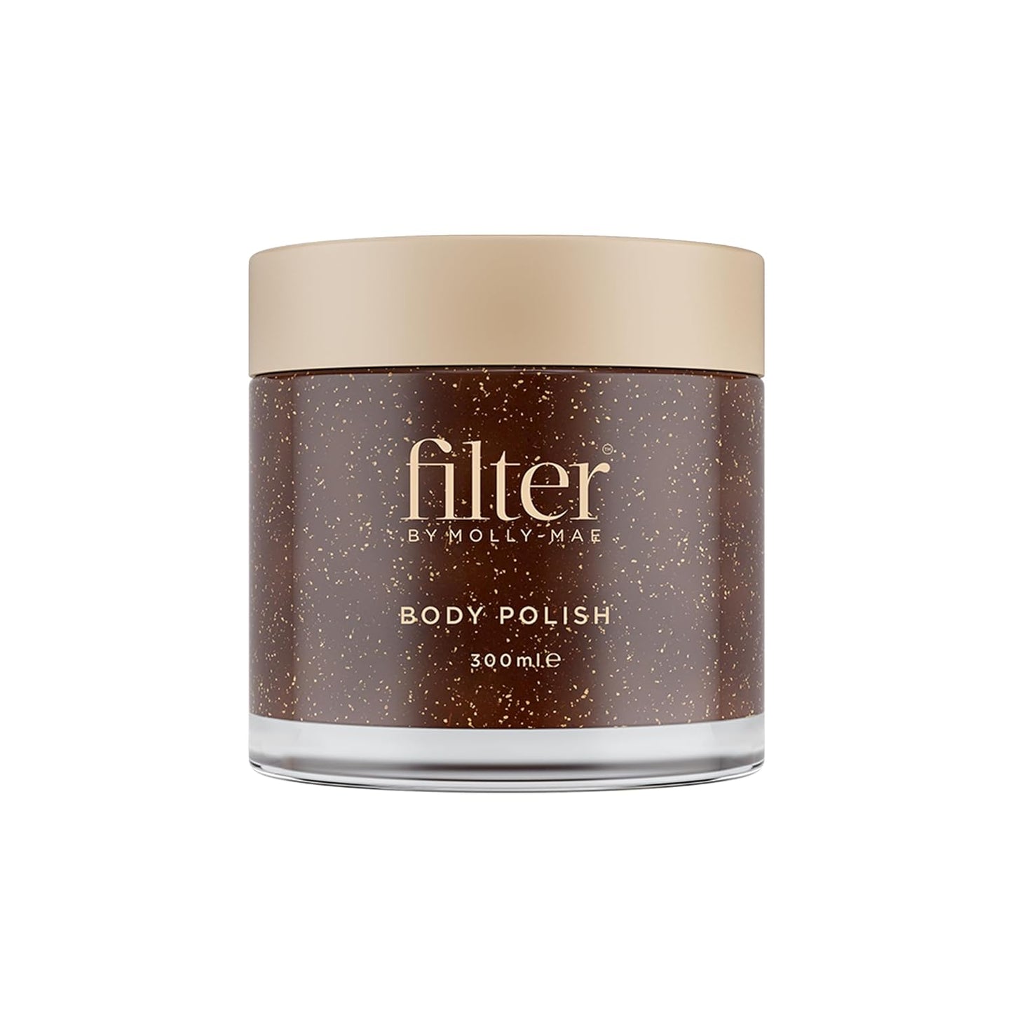 Filter by Molly-Mae Body Polish | Moisturizing Body Scrub with Apricot Kernel Oil & Shea Butter | Self Tan Remover & Pre-Tan Exfoliating Scrub | Anti-Inflammatory | Smoothing & Luxurious 300ml